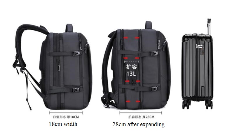 حقيبة سفر الأعمال الموسعة