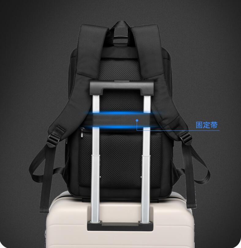 حقيبة كمبيوتر محمول السفر التجارية مع حزام الأمتعة