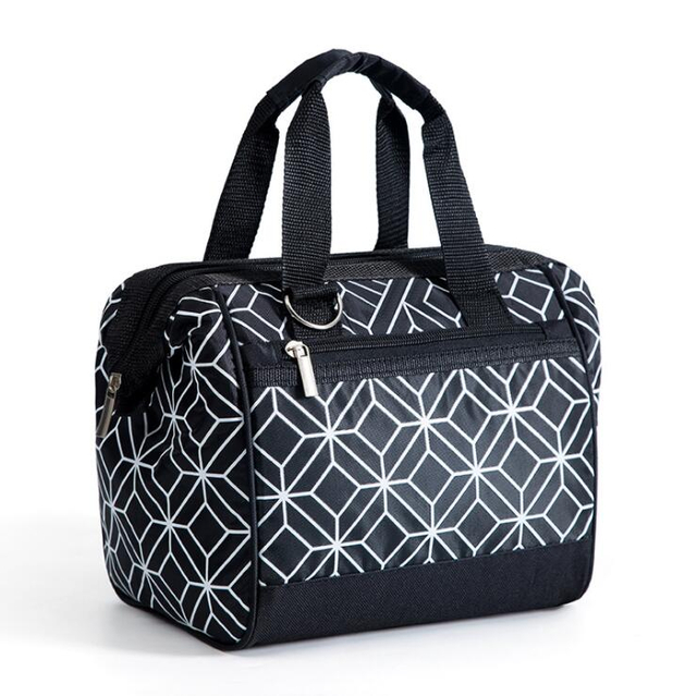 حقيبة غداء حرارية محمولة من النايلون للنساء