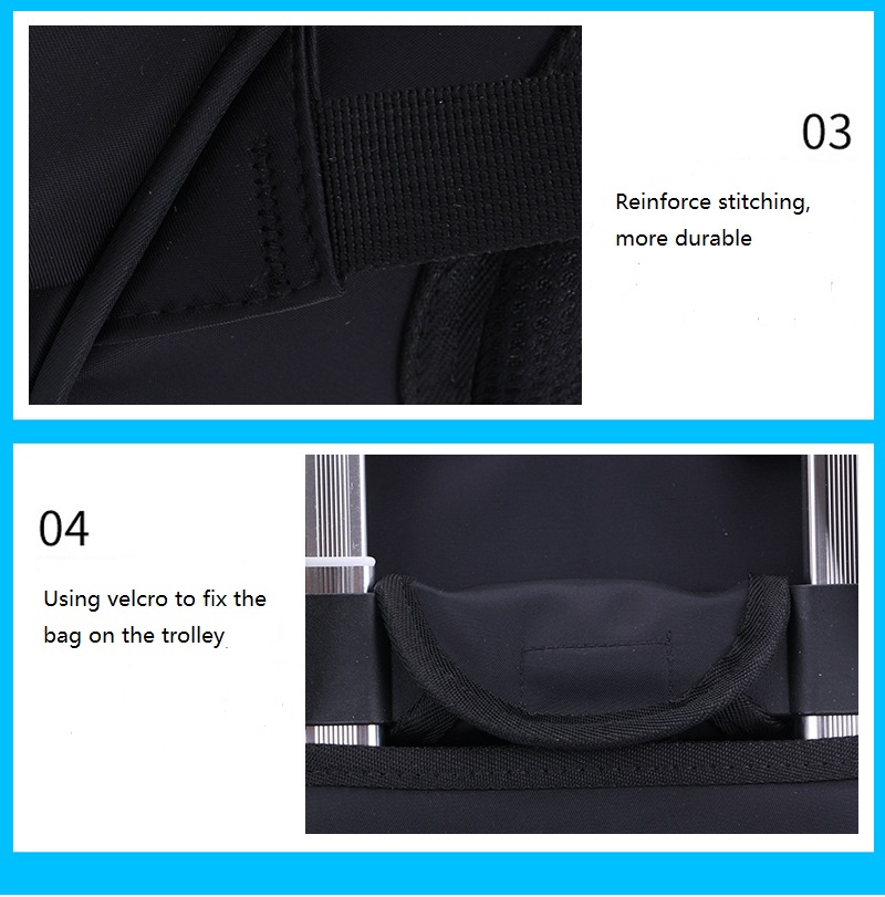 details of Student wheeled school bag 2