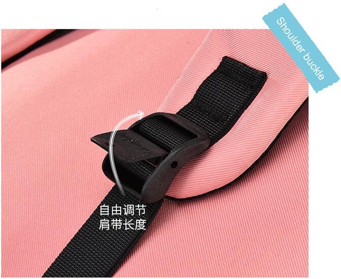 مشبك من أزياء الفتيات حقيبة مدرسية حقيبة الظهر للمدرسة المتوسطة