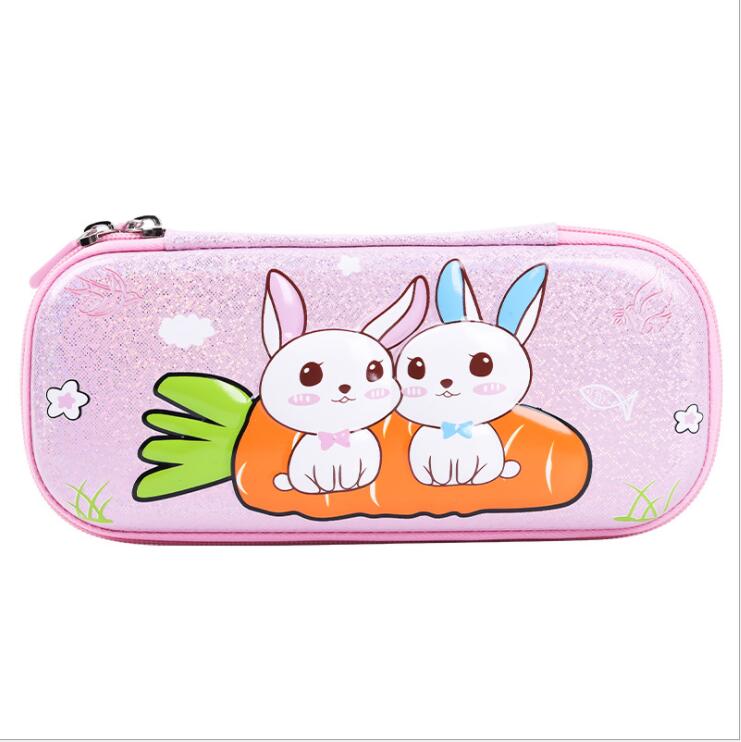 اللون الوردي من إيفا 3d الكرتون مربع القلم