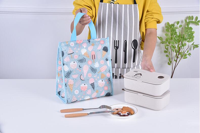 حقيبة الغداء العزل البوليستر الترويجية حقيبة تبريد