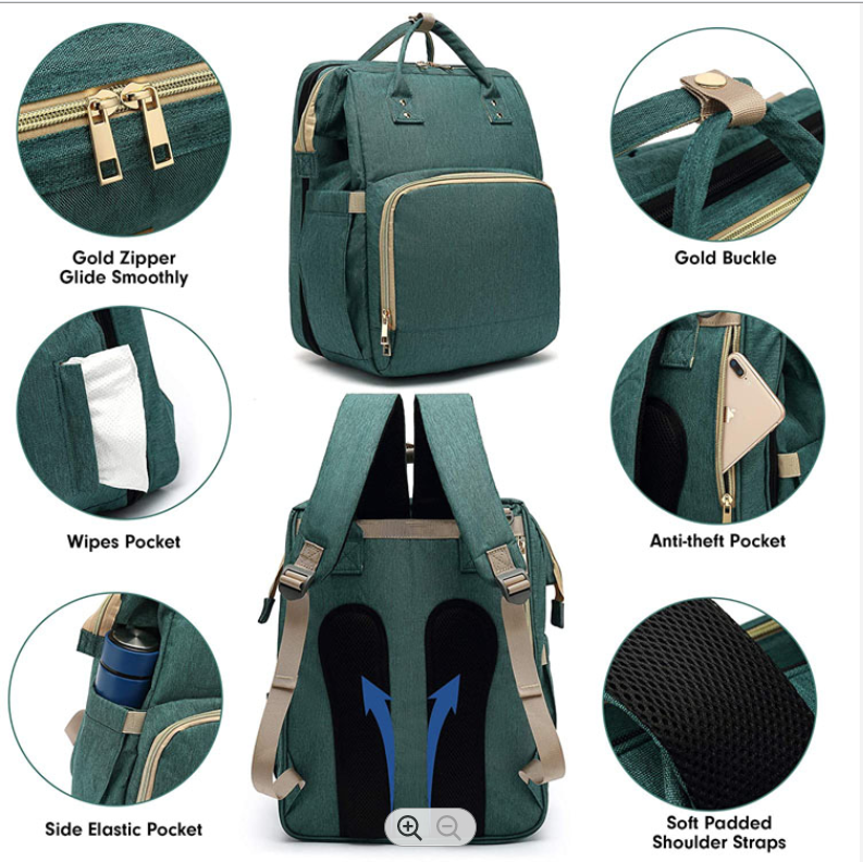 تفاصيل حقيبة حفاضات الطفل