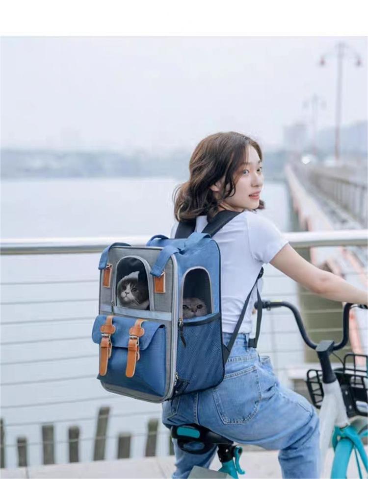 حقيبة الظهر الناقل الكلاب