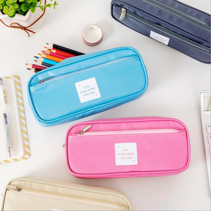 جيب جانبي من قماش قلم رصاص للطلاب