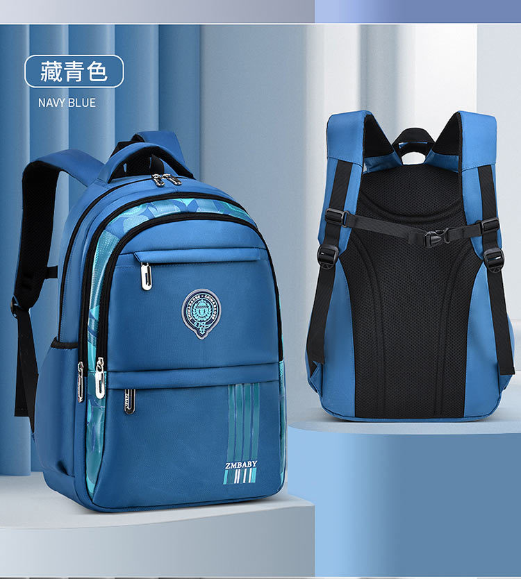 Navy Blue of Backpack Manufaction Custom Student School Bagpack for Teenager