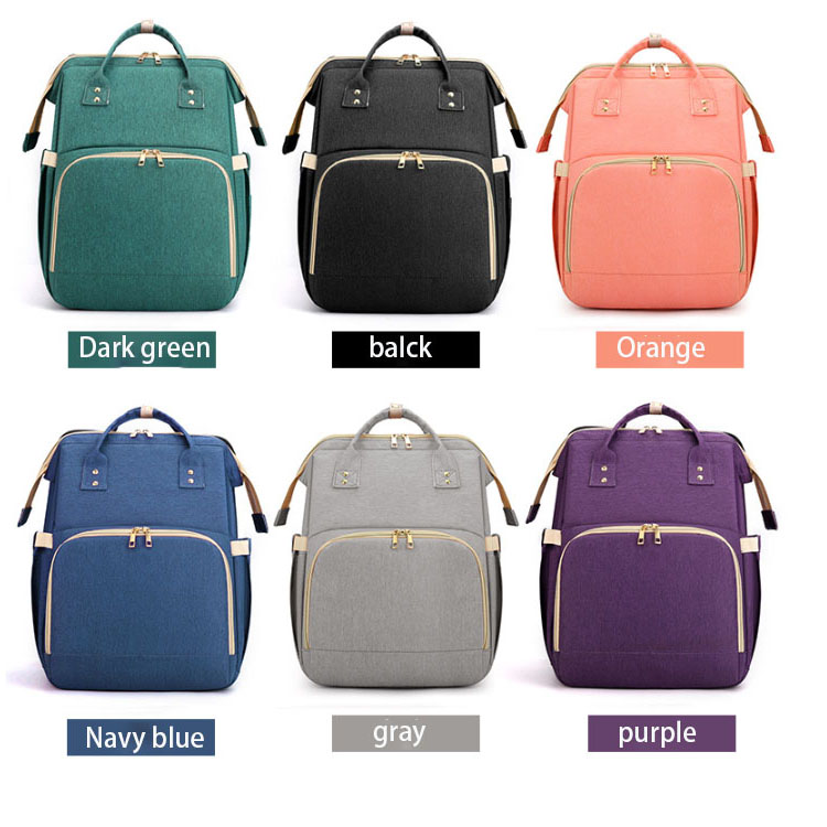 لون حقيبة حفاضات الطفل حقيبة الظهر