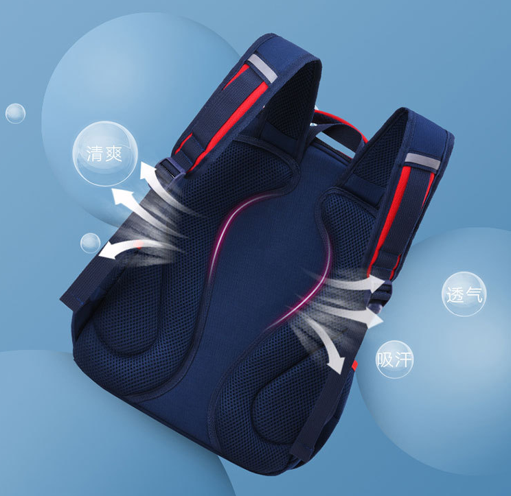 المؤخر من حقيبة مدرسية خفيفة الوزن للأطفال