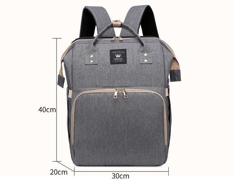 حجم حقيبة الحفاض حقيبة الظهر