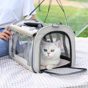حقيبة حامل الحيوانات الأليفة المحمولة مخصصة للسفر الكلب Cat Pet Bag Bag Pet Cage