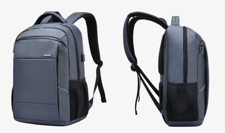 حقيبة كمبيوتر رمادي متعددة الوظائف