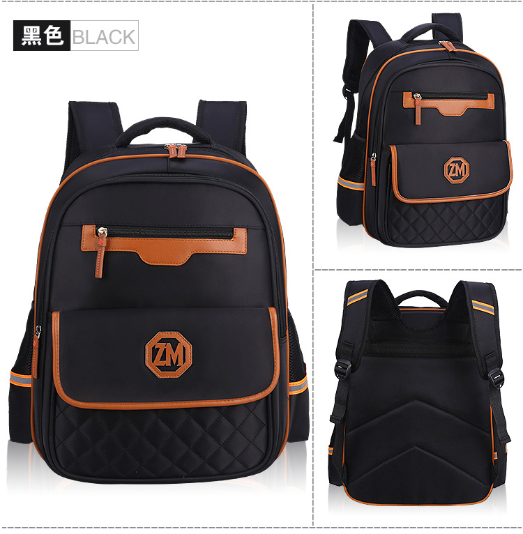 أسود من الأطفال حقيبة الظهر للمدرسة حقيبة تصميم جديد