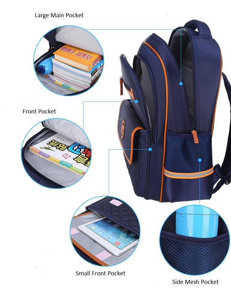هيكل حقيبة الظهر للأطفال للمدرسة حقيبة تصميم جديد