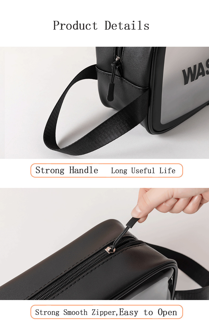 مقبض حقيبة مستحضرات التجميل PVC