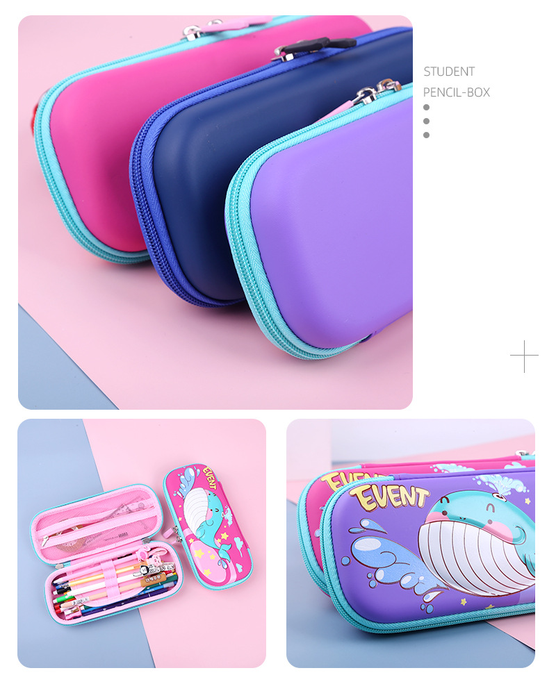 طالب 3D الكرتون حالة مقلمة