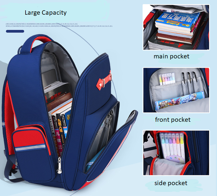 افتتاح حقيبة كتاب الأطفال المدرسية للمدرسة الابتدائية