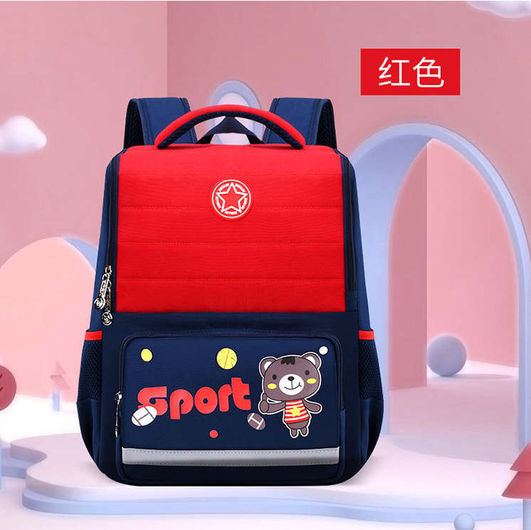 حقيبة مدرسية خفيفة الوزن الأحمر للأطفال الفتيات