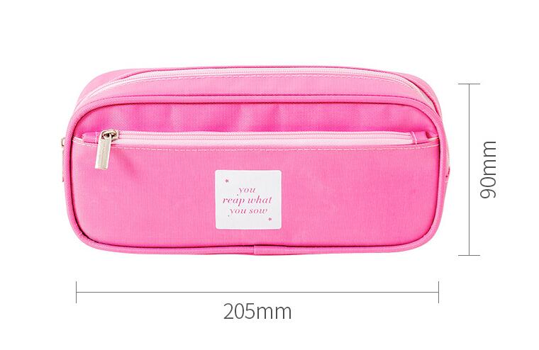 حجم اثنين من طبقات قماش قلم رصاص حقيبة القرطاسية