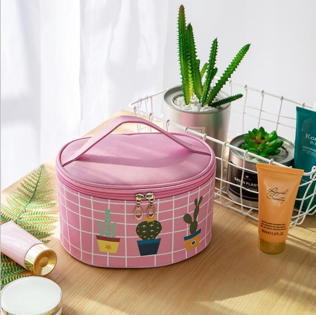حقيبة مستحضرات تجميل للسفر مقاومة للماء من البولي يوريثان