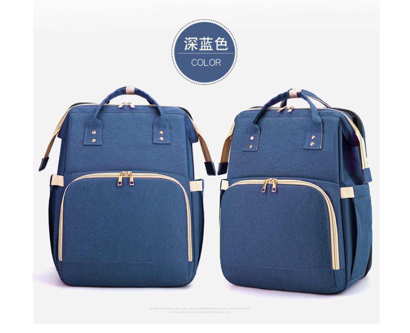 حقيبة الظهر الحفاض الأزرق