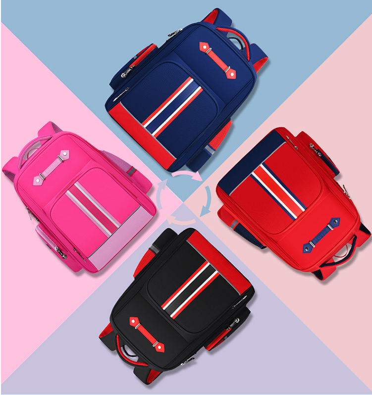 ألوان كيس الأطفال حقيبة مدرسية للمدرسة الابتدائية