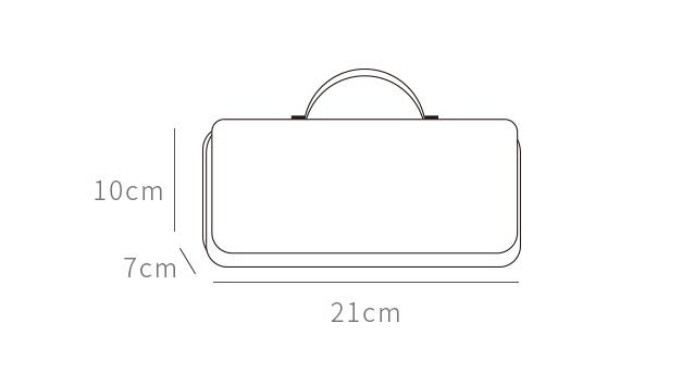 حجم حقيبة قلم رصاص