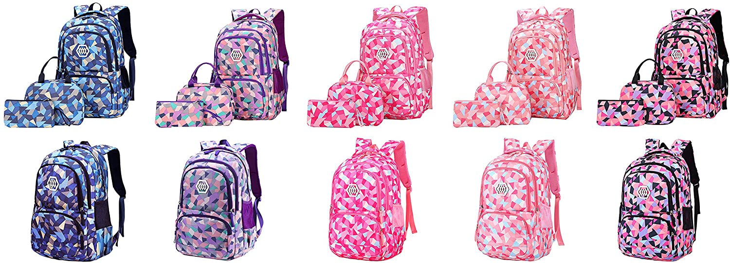 ألوان مجموعة الظهر المدرسية