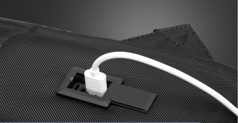 حقيبة كمبيوتر محمول الأعمال مع منفذ شحن USB