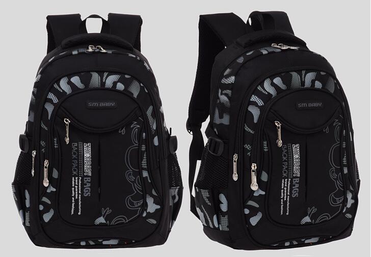 حقيبة مدرسية رمادية