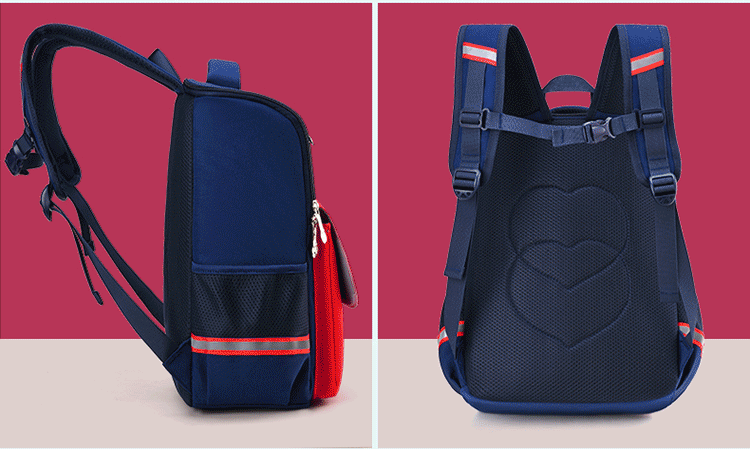 اللون الأحمر لكبار حقيبة مدرسية للمدرسة