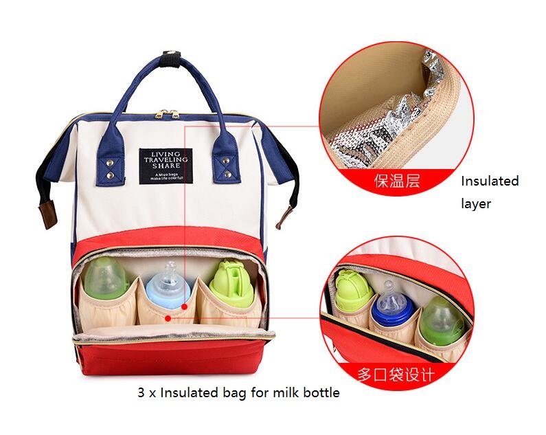 حقيبة الظهر مومياء مع جيب معزول