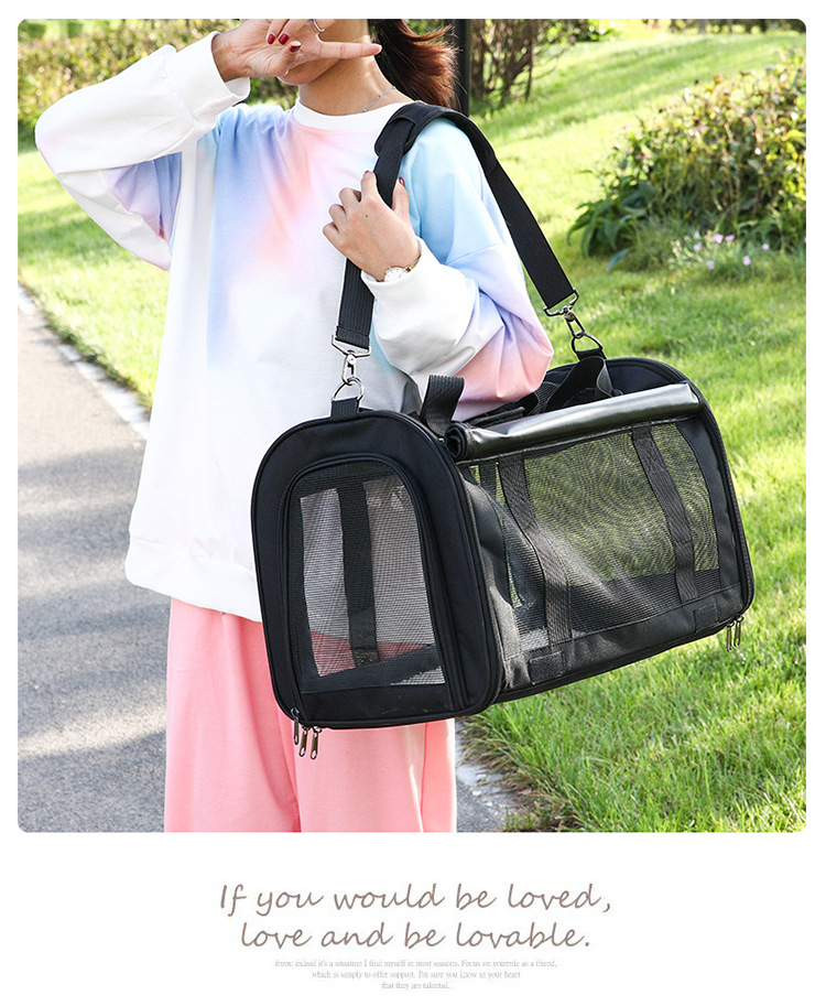 حقيبة حمل الحيوانات الأليفة المحمولة