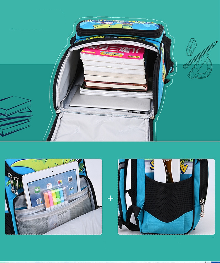 حقيبة مدرسة كبيرة السعة للأطفال