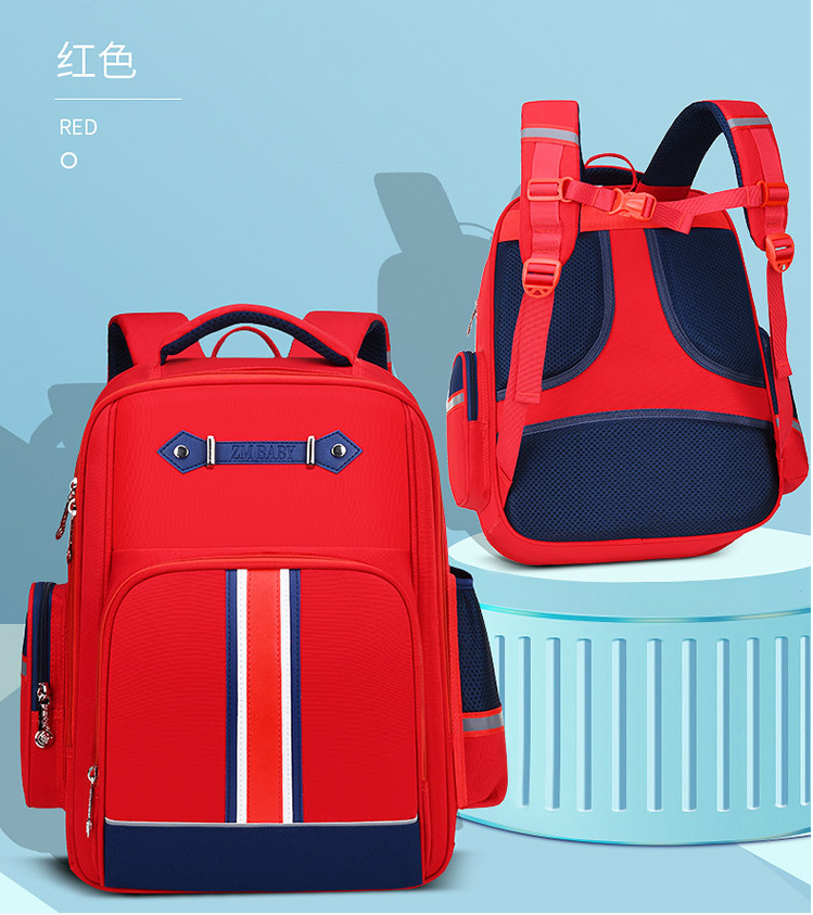حقيبة الأطفال الحمراء حقيبة مدرسية للمدرسة الابتدائية