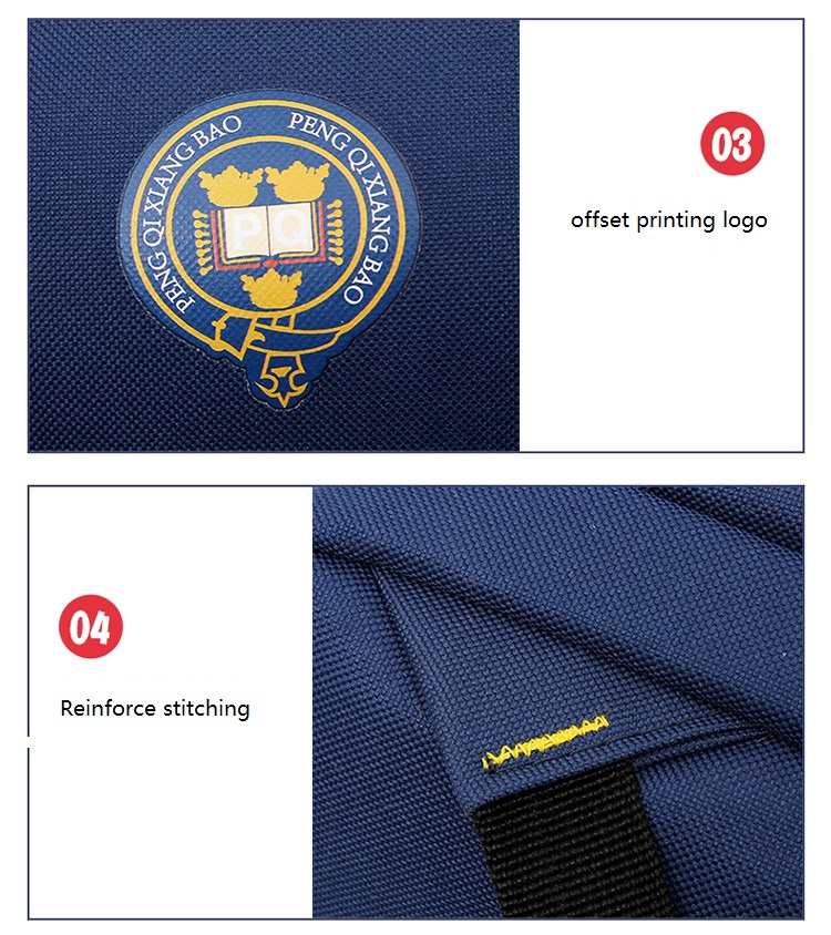 تفاصيل حقيبة مدرسية شعار مخصص