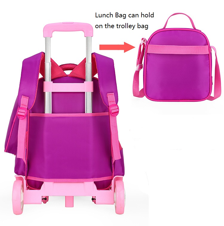 الجانب الخلفي من مجموعة حقيبة مدرسية ثلاثية الأبعاد