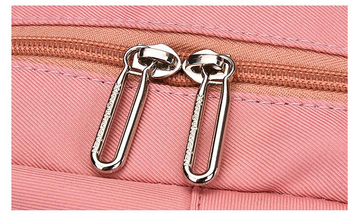 حقيبة مدرسية سستة مزدوجة للأزياء الفتيات عارضة حقيبة مدرسية للمدرسة المتوسطة