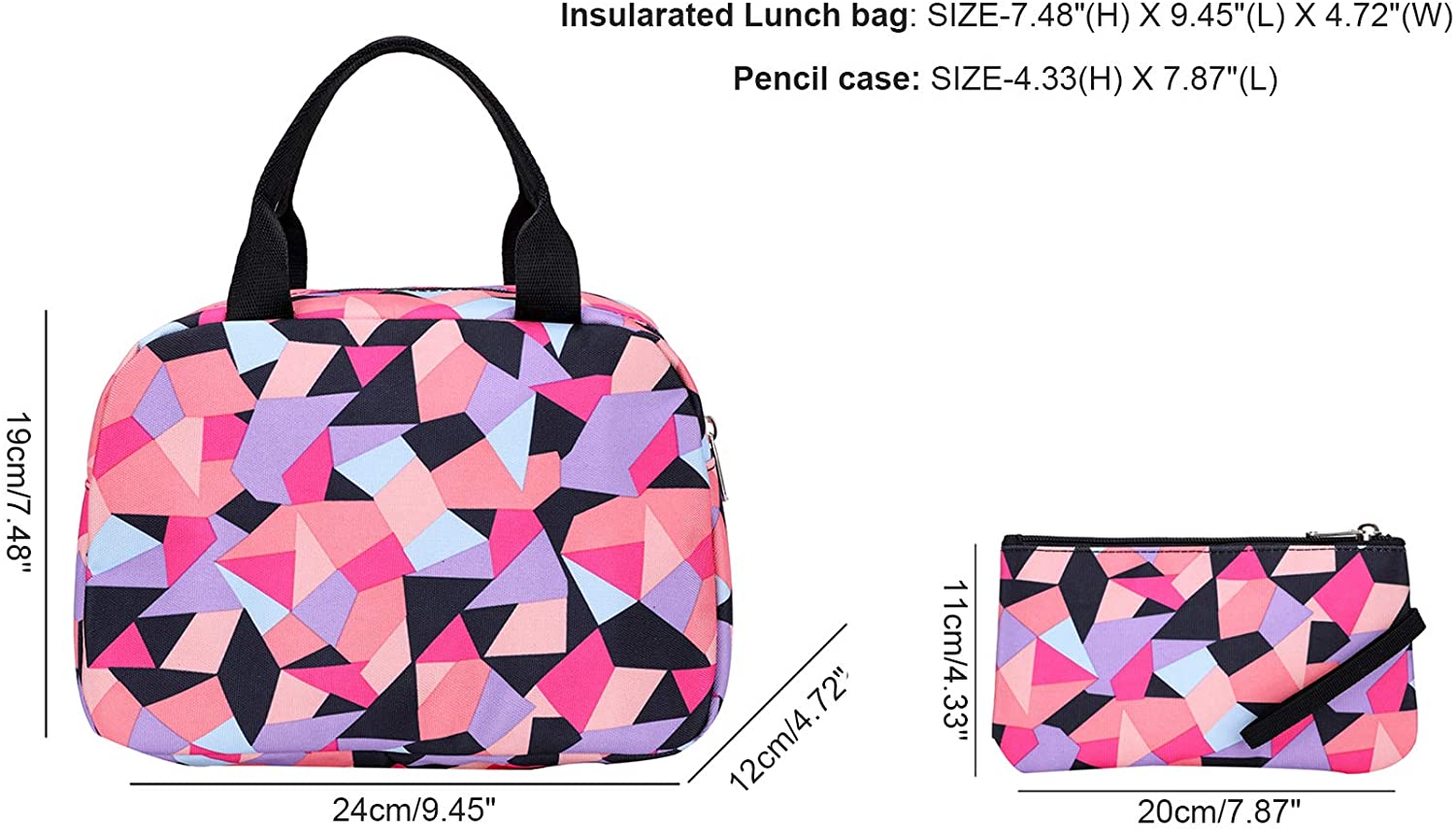 حجم حقيبة الغداء مقلمة