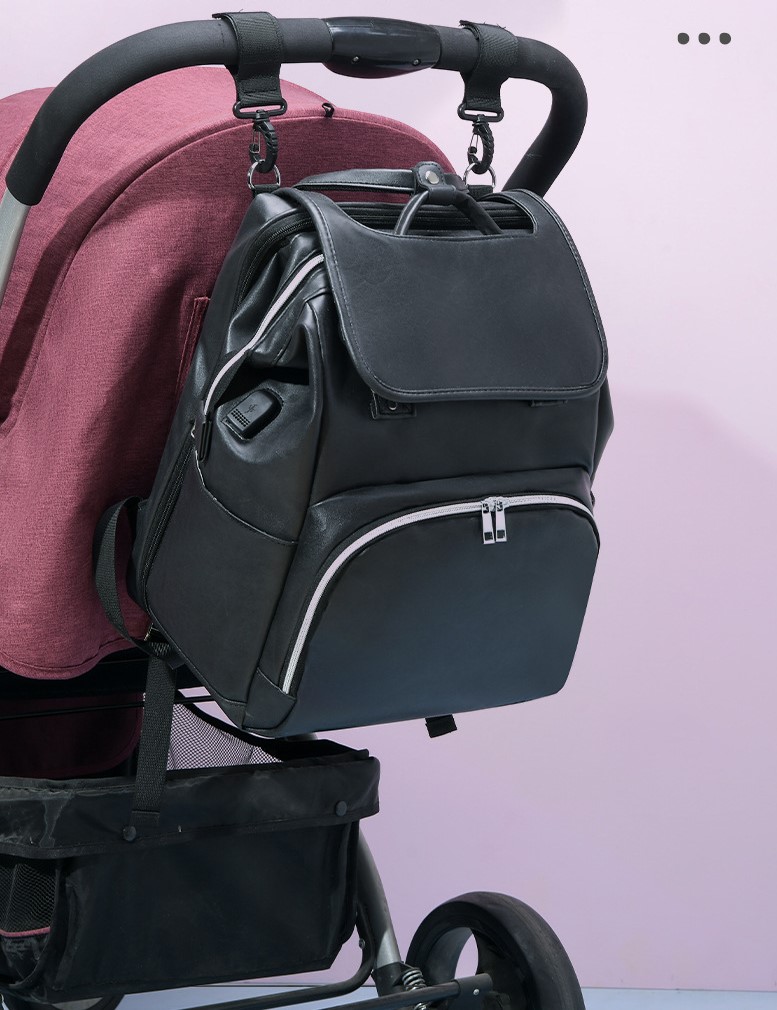 حقيبة الظهر الأم مع ربط عربة